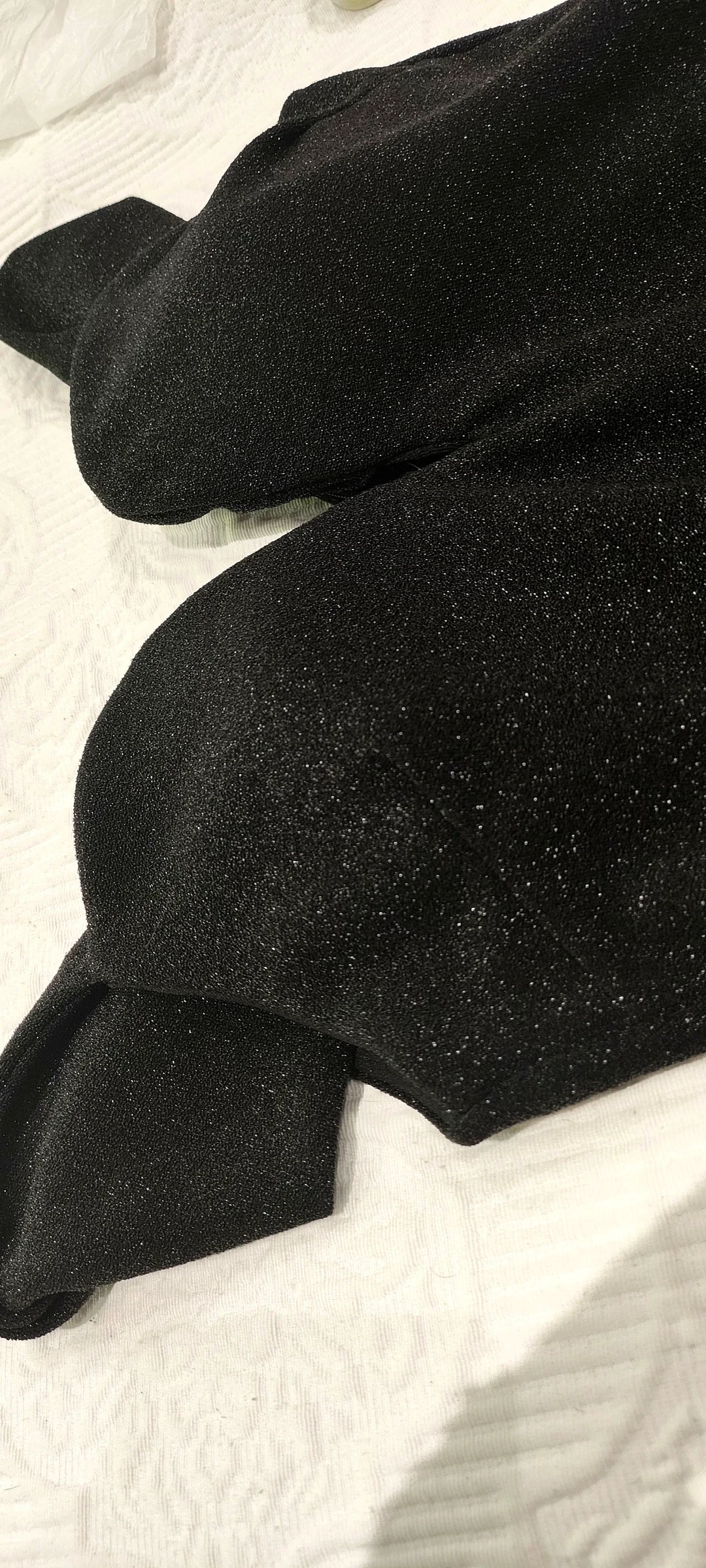 Vestido negro glitter fiesta – Italy – talla única elegante – photo 8